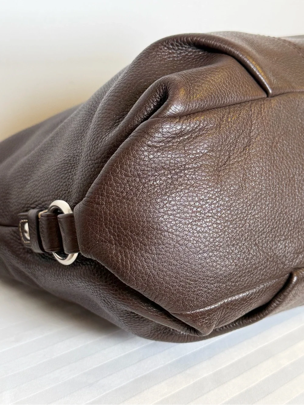 Coach Convertible Hobo/Shoulder/Crossbody Bag Timeless Brown Pebbled Leather